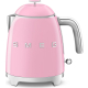 _RABAT_ | wysyłka 24H* | Czajnik SMEG MINI KLF05PKEU pastelowy róż | pojemność 0,8 l | linia 50's STYLE
