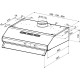 _RABAT_ | Okap teleskopowy SMEG KSEC91XE3 stal nierdzewna / czarny | 90cm | 305 m3/h | linia UNIVERSAL