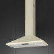 _RABAT_ | Okap przyścienny SMEG KSED95PE kremowy | 90cm | 593 m3/h | linia UNIVERSAL
