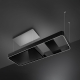 _RABAT_ | Okap wyspowy SMEG KSLS18MB czarny mat | 180cm | 650 m3/h | linia ISOLA