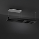 _RABAT_ | Okap wyspowy SMEG KSLS18MB czarny mat | 180cm | 650 m3/h | linia ISOLA