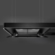 _RABAT_ | Okap wyspowy SMEG KSLS18MB czarny mat | 180cm | 650 m3/h | linia ISOLA