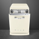 _RABAT_ | Zmywarka wolnostojąca SMEG LVFABCR3 kremowy + uchwyt chrom | 60cm | linia 50's STYLE
