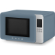 _RABAT_ | Kuchenka mikrofalowa wolnostojąca SMEG MOC01SBMEU storm blue mat | funkcja grilla | linia COLLEZIONE