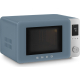 _RABAT_ | wysyłka 24H* | Kuchenka mikrofalowa wolnostojąca SMEG MOC02SBMEU storm blue mat | Air Fry, funkcja grilla | linia COLLEZIONE