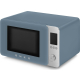_RABAT_ | wysyłka 24H* | Kuchenka mikrofalowa wolnostojąca SMEG MOC02SBMEU storm blue mat | Air Fry, funkcja grilla | linia COLLEZIONE