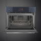 _RABAT_ | Piekarnik z funkcją mikrofali i pary SMEG SO4104APG neptune grey | czyszczenie parowe | linia LINEA