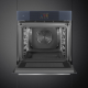 _RABAT_ | Piekarnik z funkcją mikrofali i pary SMEG SO6104APG neptune grey | czyszczenie parowe | linia LINEA