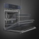 _RABAT_ | wysyłka 24H* | Piekarnik z funkcją pary SMEG SOP6102S2PG neptune grey | czyszczenie pyroliza | linia LINEA