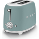 _RABAT_ | Toster na 2 kromki SMEG TSF01EGMEU szmaragdowy mat | 2 kieszenie | linia 50's STYLE