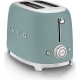 _RABAT_ | Toster na 2 kromki SMEG TSF01EGMEU szmaragdowy mat | 2 kieszenie | linia 50's STYLE