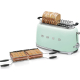 _RABAT_ | Toster na 4 kromki SMEG TSF02PGEU pastelowa zieleń | 2 kieszenie | linia 50's STYLE