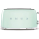 _RABAT_ | Toster na 4 kromki SMEG TSF02PGEU pastelowa zieleń | 2 kieszenie | linia 50's STYLE