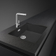 _RABAT_ | Zlew SMEG VZP76N BLACK (czarny mat) | linia QUADRA