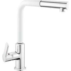 Bateria SystemCeram FINO WW CHROM + WHITE (biały mat) (11292)