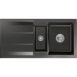 Zlew SystemCeram GENEA 100 NERO 68 (czarny połysk) (50920168)