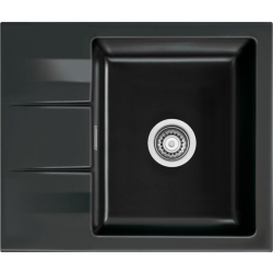 Zlew SystemCeram GENEA 60 NERO 68 (czarny połysk) (50970168)