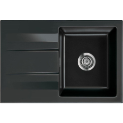 Zlew SystemCeram GENEA 75 NERO 68 (czarny połysk) (50900168)
