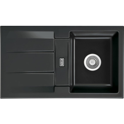 Zlew SystemCeram GENEA 87 NERO 68 (czarny połysk) (50910168)