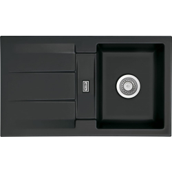 Zlew SystemCeram GENEA 87 NIGRA 87 (czarny mat) (50910187)