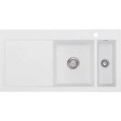 Zlew SystemCeram MERA 100 | komora PRAWA | SATIN 20 (50760120)