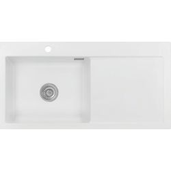 Zlew SystemCeram MERA 100SL | komora LEWA | POLAR 13 (biały mat) (50650113)