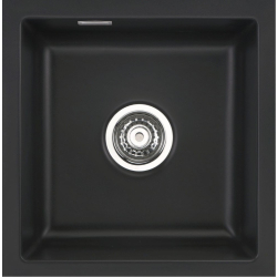 Zlew SystemCeram MERA 40-U NIGRA 87 (czarny mat) (53560187)