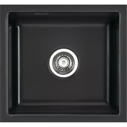 Zlew SystemCeram MERA 51-F/O NERO 68 (czarny połysk) (51010168)