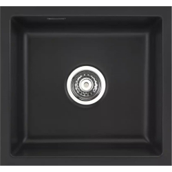 Zlew SystemCeram MERA 51-F/O NIGRA 87 (czarny mat) (51010187)