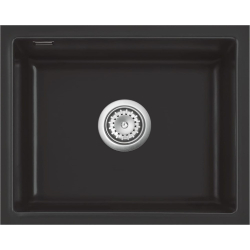 Zlew SystemCeram MERA 57-F/O NIGRA 87 (czarny mat) (51570187)