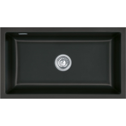 Zlew SystemCeram MERA 80-U NIGRA 87 (czarny mat) (53700187)