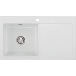 Zlew SystemCeram MERA 90 | komora LEWA | SATIN 20 (50750120)
