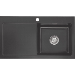 Zlew SystemCeram MERA 90 | komora PRAWA | SCHIEFER 85 (50740185)