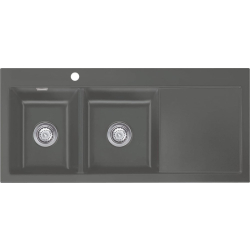 Zlew SystemCeram MERA DOUBLE | komora LEWA | LAVA 80 (50790180)