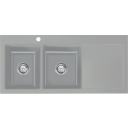 Zlew SystemCeram MERA DOUBLE | komora LEWA | TITAN 78 (50790178)