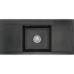 Zlew SystemCeram MERA MIDDLE NIGRA 87 (czarny mat) (50730187)