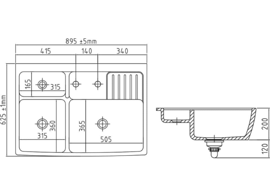 Nakładka odpływu SystemCeram OKRĄGŁA CERAMICZNA NERO 68 (czarny połysk) (SYS-90668)