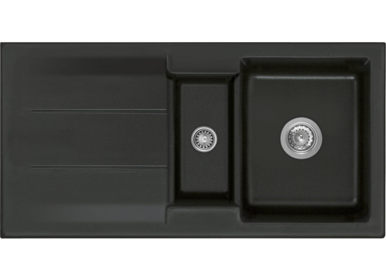 Zlew SystemCeram GENEA 100 NIGRA 87 (czarny mat) (50920187)