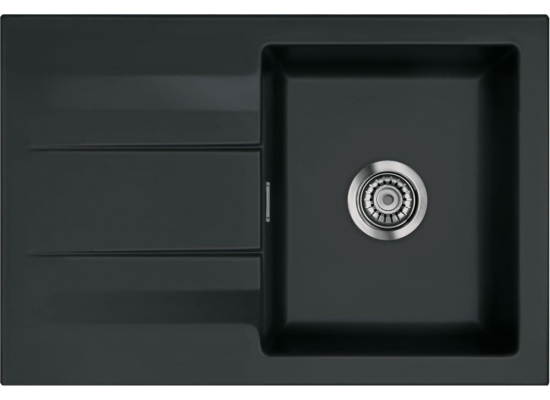 Zlew SystemCeram GENEA 75 NIGRA 87 (czarny mat) (50900187)