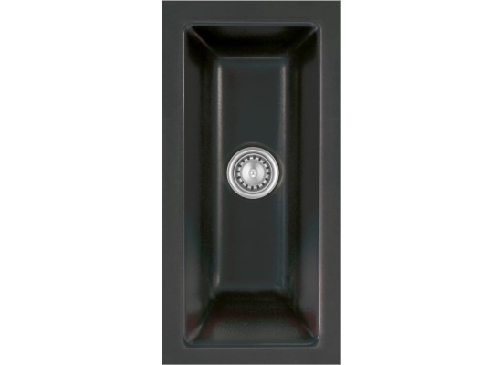 Zlew SystemCeram MERA 24-F/O NERO 68 (czarny połysk) (51460168)