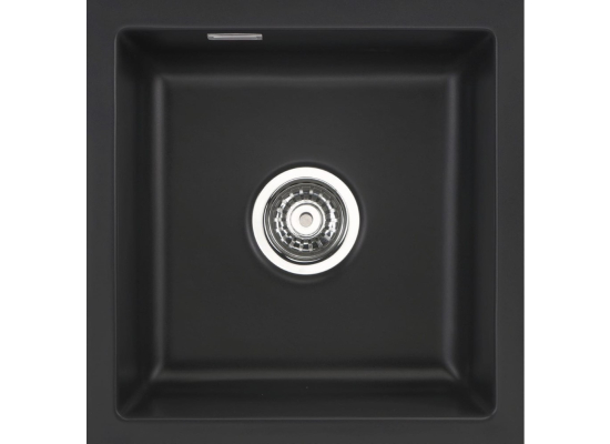 Zlew SystemCeram MERA 46-F/O NIGRA 87 (czarny mat) (51560187)