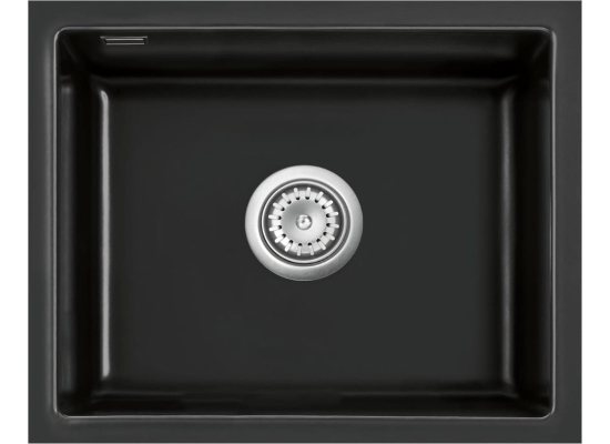 Zlew SystemCeram MERA 57-F/O NERO 68 (czarny połysk) (51570168)