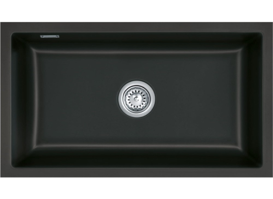 Zlew SystemCeram MERA 80-U NIGRA 87 (czarny mat) (53700187)