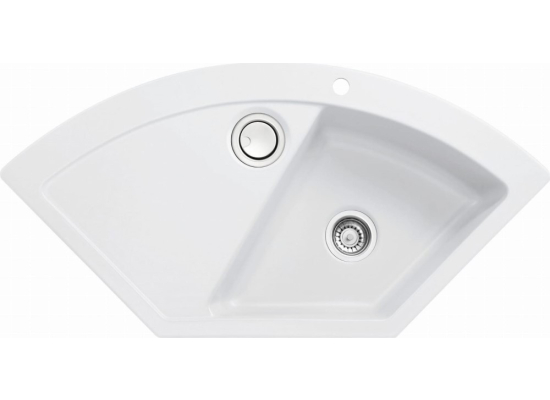 Zlew SystemCeram MERA ECK POLAR 13 (biały mat) (50510113)