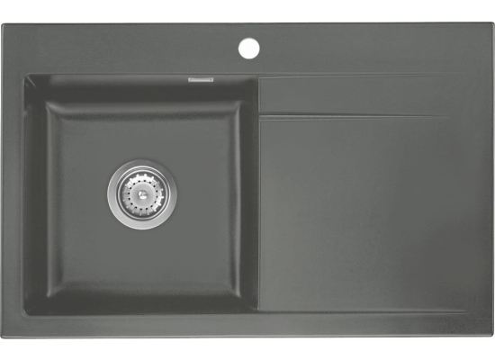 Zlew SystemCeram STEMA 80 | komora LEWA | LAVA 80 (50550180)