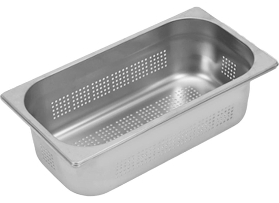Wkładka ociekowa SystemCeram stalowa 838 | 1/3 perforowana 100mm do MERA 24, MERA 16-U, GENEA 100 (SYS-838)