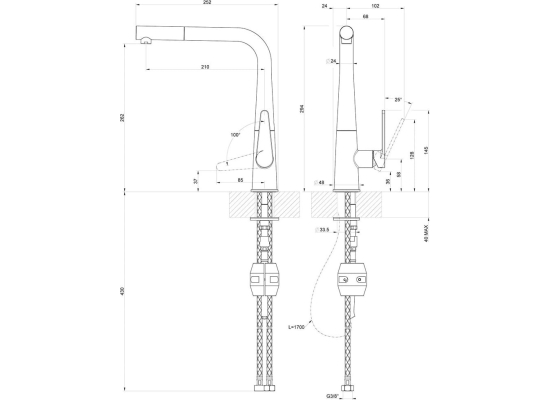 Zlew SystemCeram VEGA ECK MAGNOLIE 10 (połysk) (50340110)