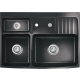 Zlew SystemCeram CENTRA 90 NERO 68 (czarny połysk) (50950268)
