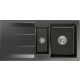Zlew SystemCeram GENEA 100 NERO 68 (czarny połysk) (50920168)