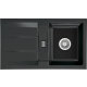 Zlew SystemCeram GENEA 87 NERO 68 (czarny połysk) (50910168)